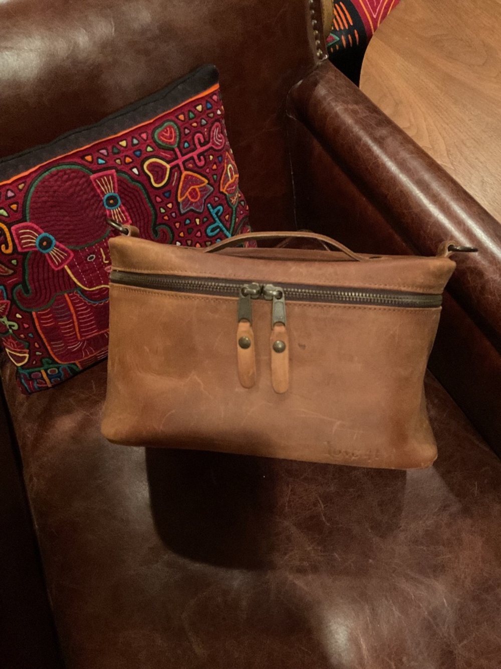 Saddleback Leather toiletry bag